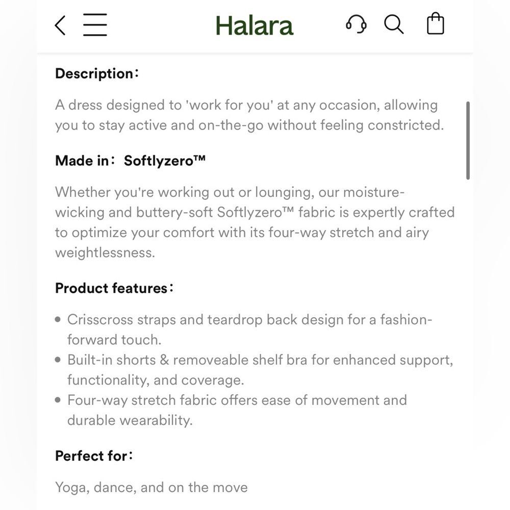 HALARA | Softlyzero™ Active Dress-Easy Peezy - Picture 13 of 16